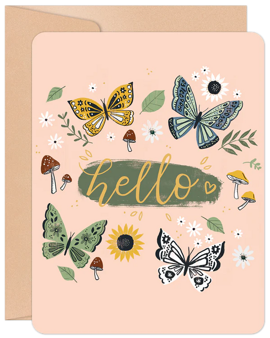 'Hello' Willow & Ivy Card
