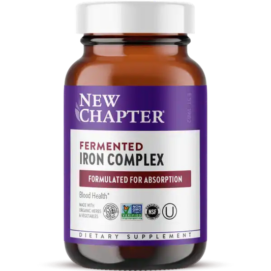 New Chapter Fermented Iron Complex 60 Vegetarian Tablets