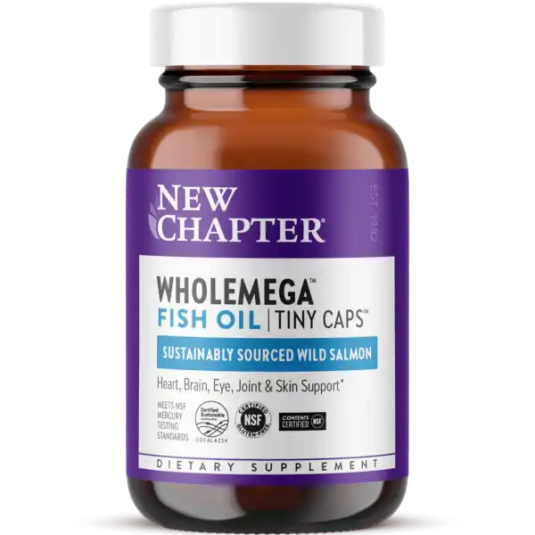 New Chapter Wholemega™ Fish Oil Tiny Caps™ BSE-free 90 Softgels