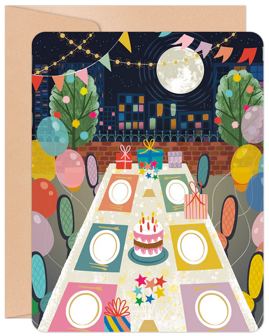 'Rooftop Party' Willow & Ivy Birthday Card