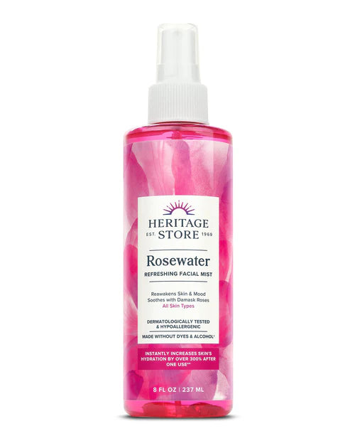 Heritage Store Rosewater Facial Mist 8 oz.