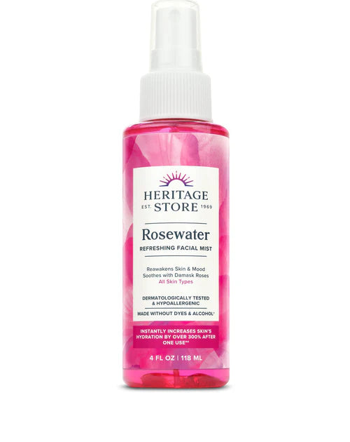 Heritage Store Rosewater Facial Mist 4 oz.