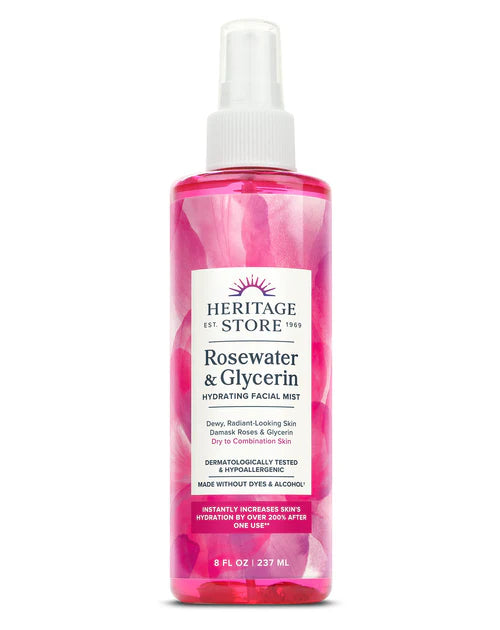 Heritage Store Rosewater & Glycerin 8 oz.