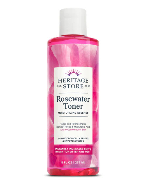 Heritage Store Rosewater Toner 8 oz.