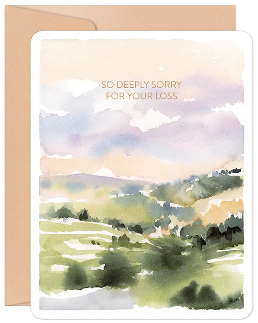 'So Deeply Sorry For Your Loss' Willow & Ivy Card