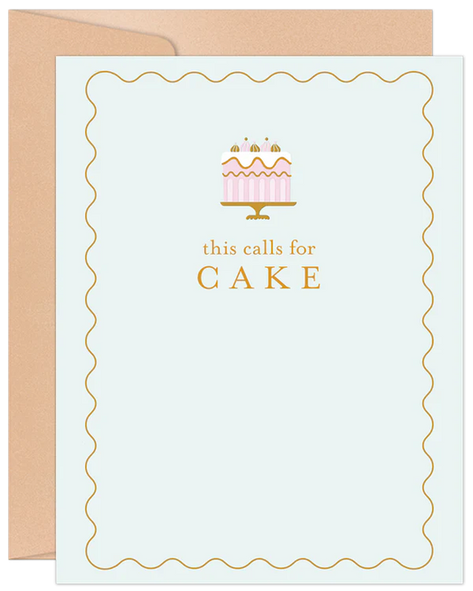 'This Calls For CAKE' Willow & Ivy Birthday Card
