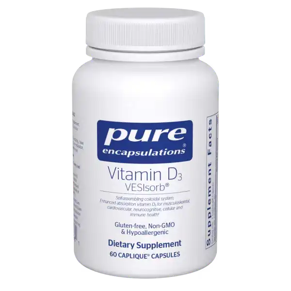 Pure Encapsulations Vitamin D3 Vesisorb 60 Caplique Capsules