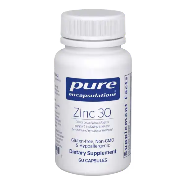 Pure Encapsulations Zinc 30 60 Capsules