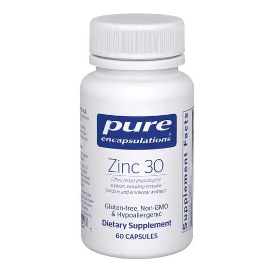 Pure Encapsulations Zinc 30 60 Capsules