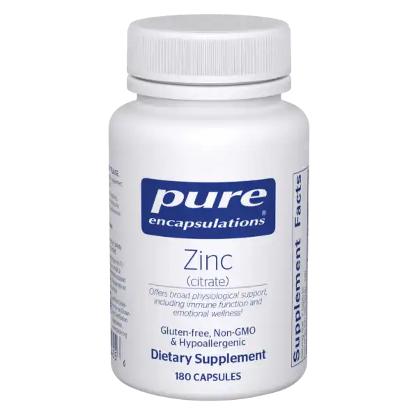 Pure Encapsulations Zinc Citrate 180 Capsules